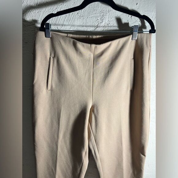 CHICO’S So Slimming Juliet jersey ankle pants khaki, w/ side vents at ankle-love - Picture 8 of 9